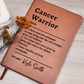 Cancer Warrior Custom Name Notebook, Personalised Gift for Her or Him, Encouragement Gift for Cancer Fighter or Survivor