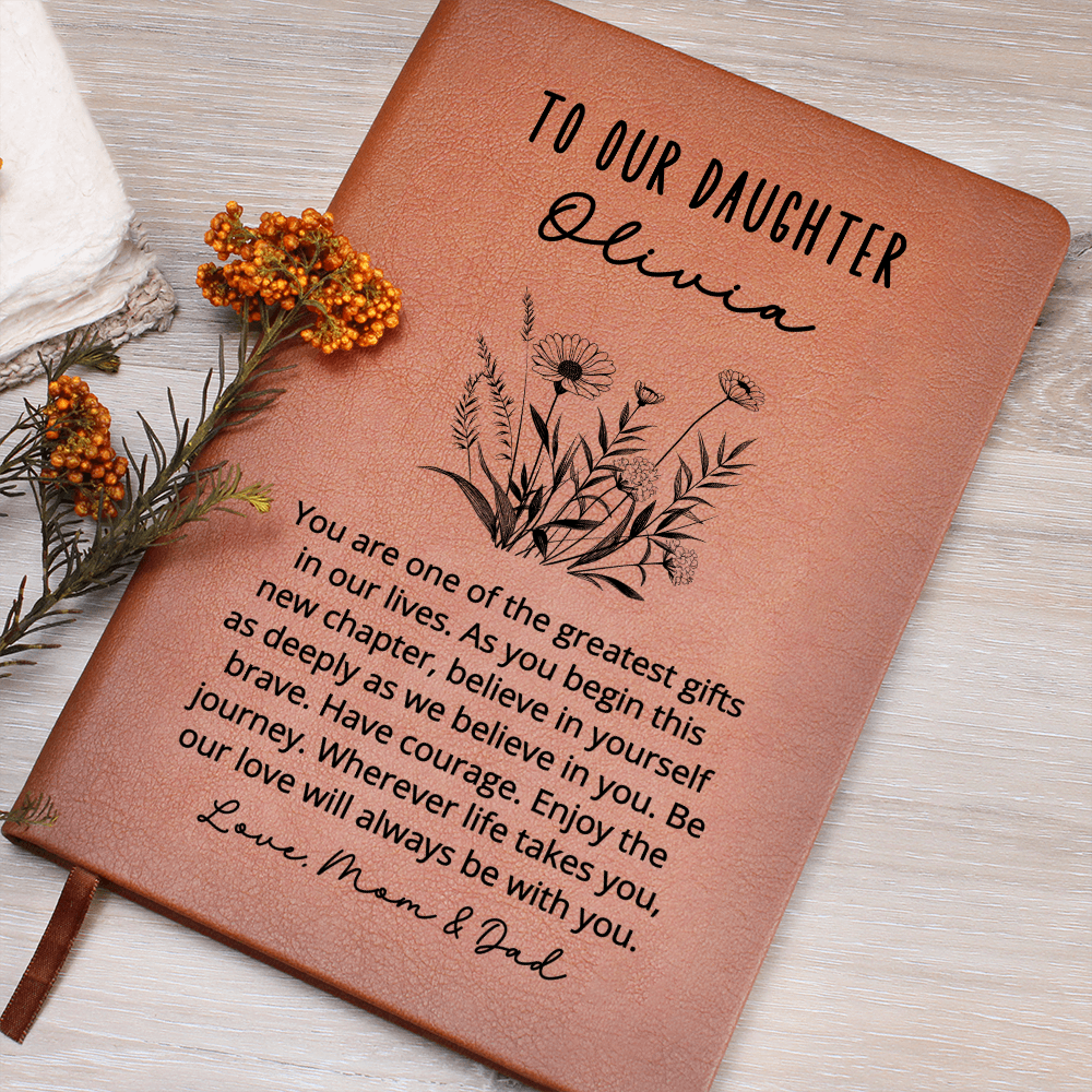 Personalized Journal Daughter Gifts from Mom and Dad | Dear Daughter Journal | Memory Keepsake Journal | Custom Journal Notebook | Gift for Daughter