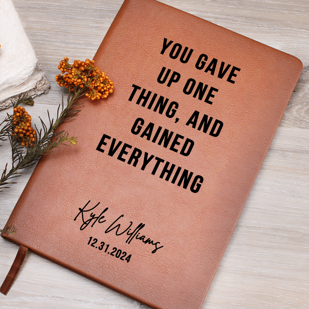 Sober Encouragement Journal I Personalized Date Sobriety Gift  Custom Name Notebook for Women or Men, Addiction Recovery, Health Awareness