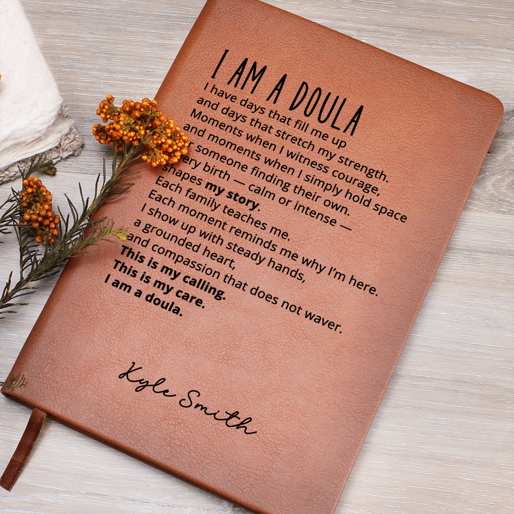 Personalized Gift for Doula Custom Name Notebook