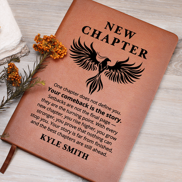 Sobriety Journal, Addiction Recovery Gift, Sober Anniversary Notebook, New Chapter Story Journal, Encouragement Gift for Men or Women
