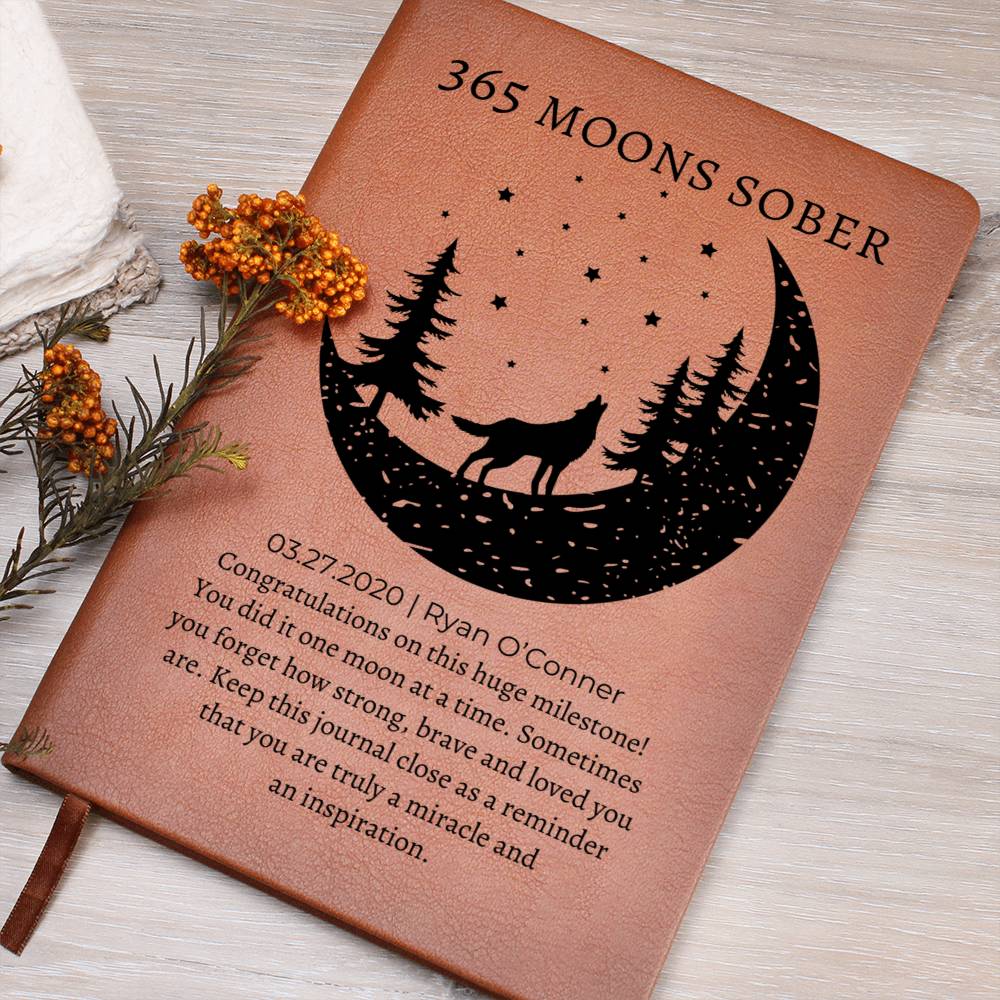 Personalized Sobriety Gift for Him or Her | 365 Moons Sober