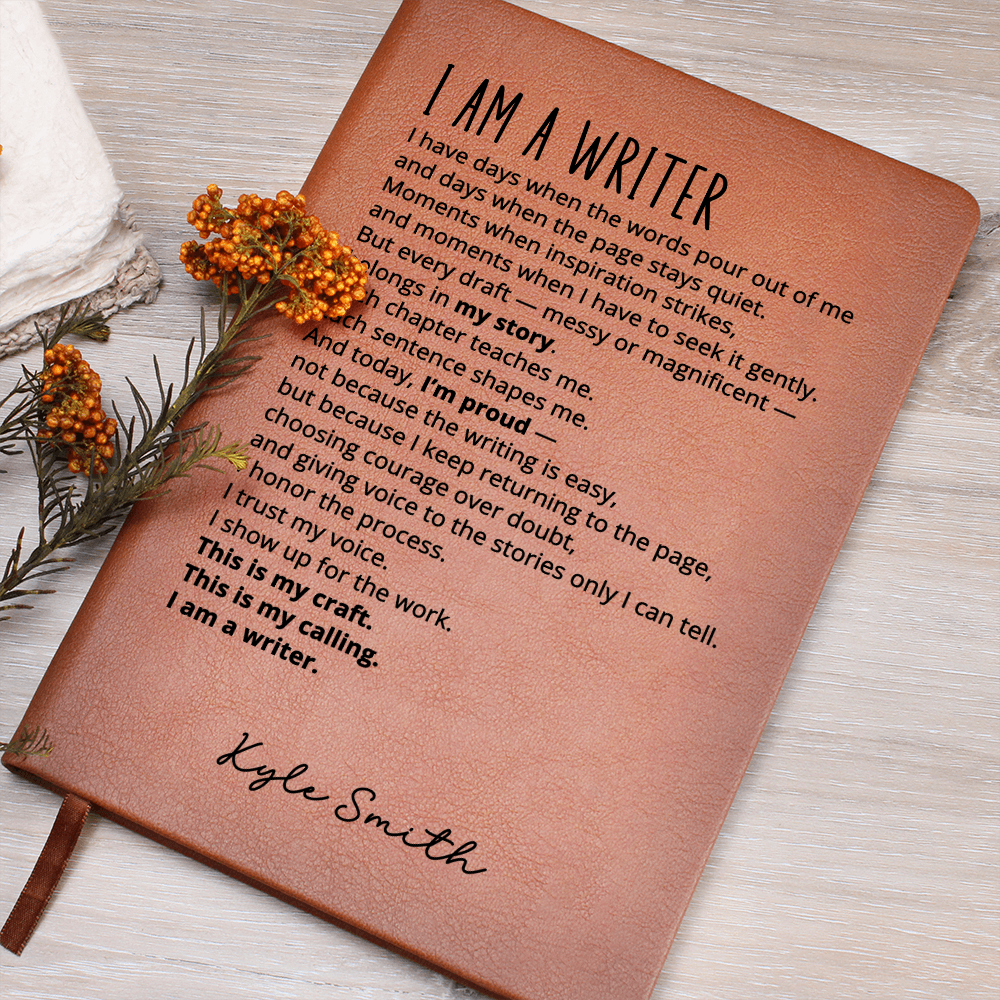 I Am a Writer Journal • Personalized Author Notebook