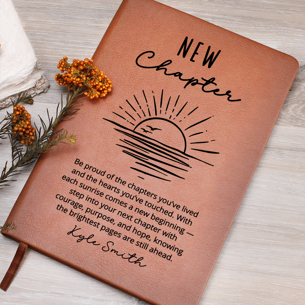 New Chapter Journal | Custom Name Notebook for Friends Family