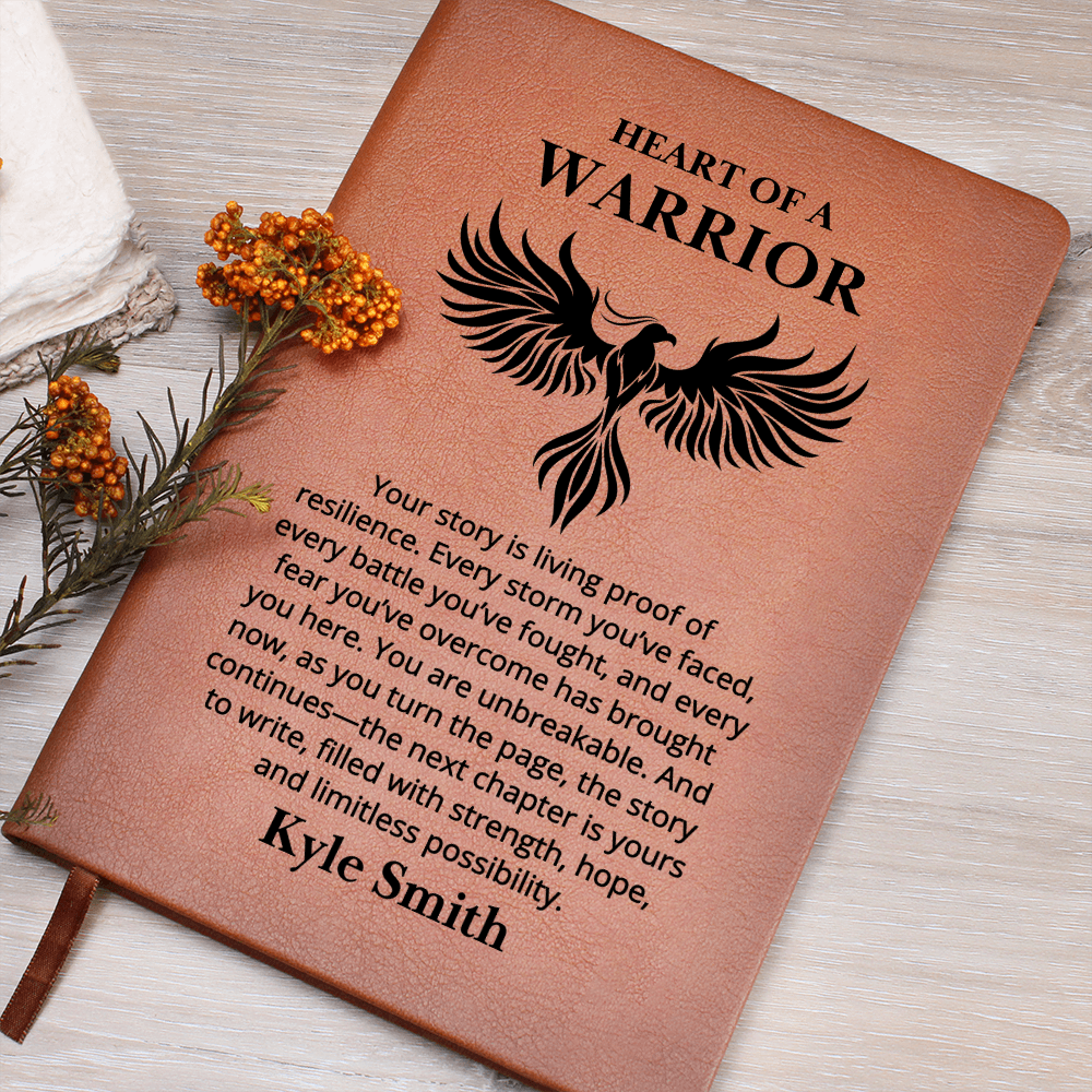 Warrior Journal Personalized Name Notebook for Him or Her | Recovery Gift, Sobriety Gifts, Sober Anniversary Encouragement Gift