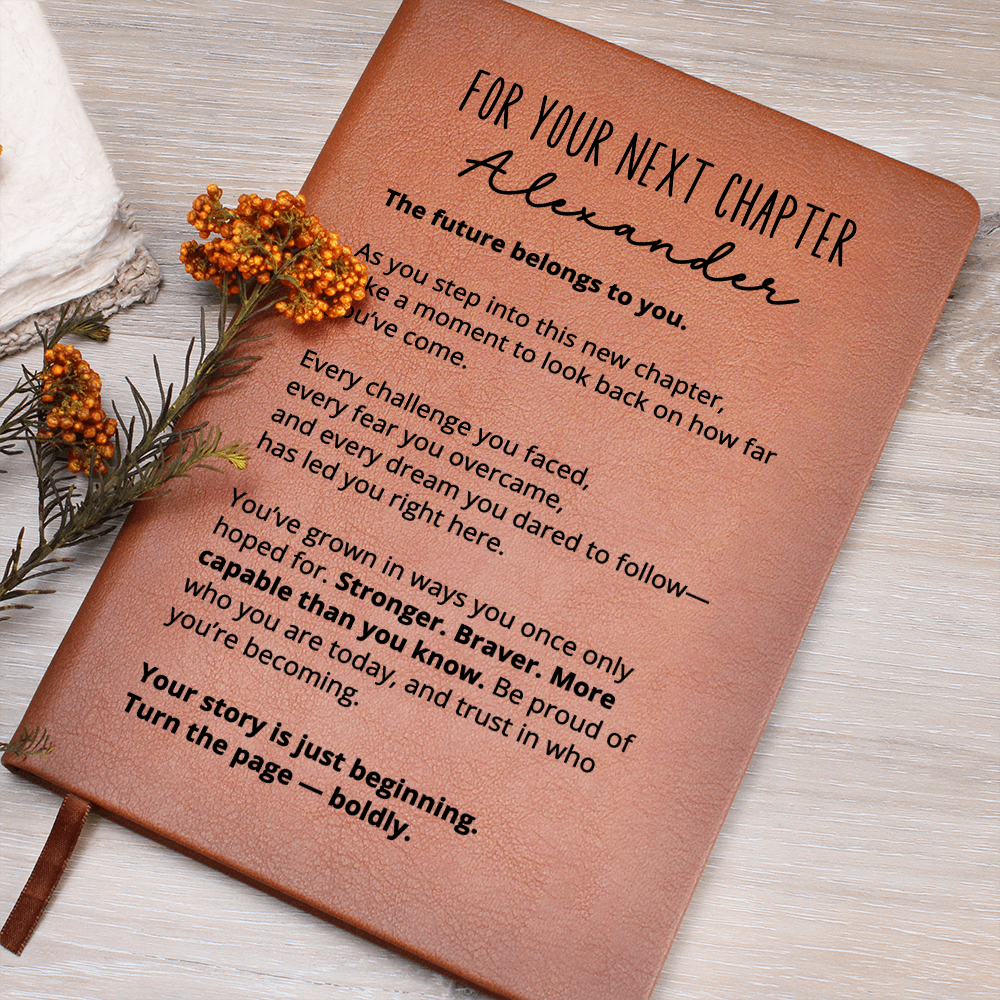 Personalized New Chapter Journal for Him