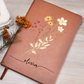 Wildflower Personalized Journal with Name & Date – Custom Floral Notebook Gift for Her, Bridesmaid, Mom, Bride Gratitude Diary for Women