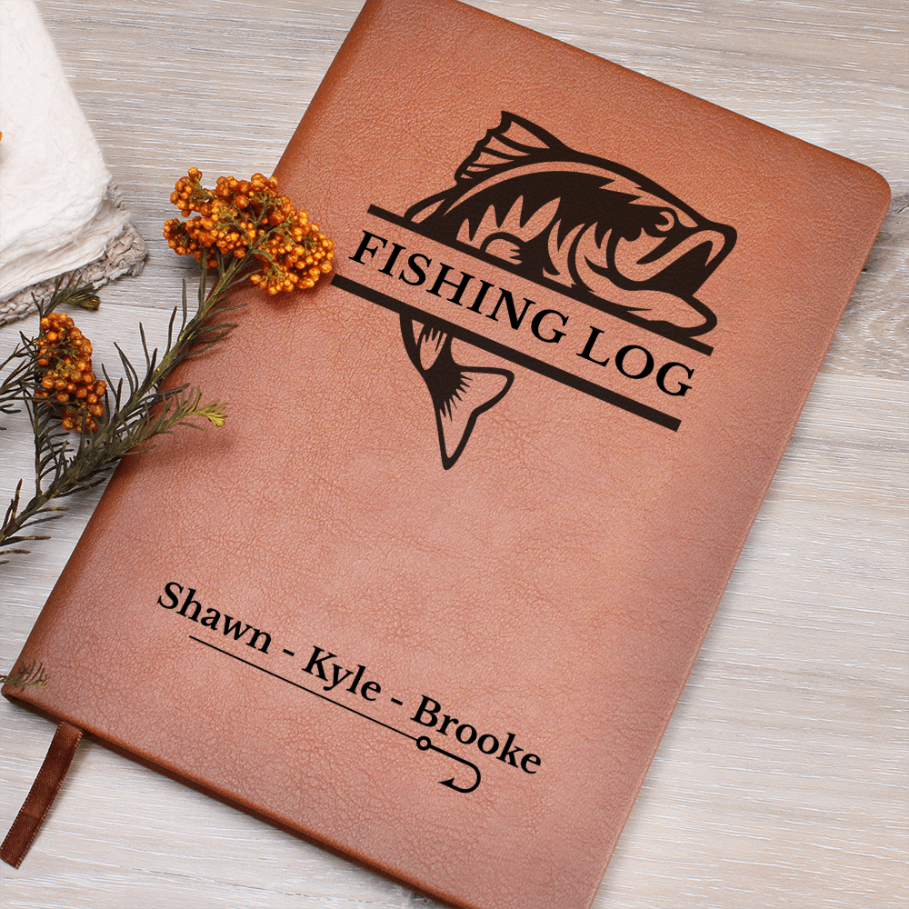 Custom Fishing Journal | Fishing gift | Fishing Logs | Fishermen Logbook | Gifts for Fishermen