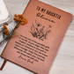 Daughter Journal from Dad • Birthday Gift from Dad to Daughter • Custom Name Notebook • Printed Vegan Leather Personalized Journal