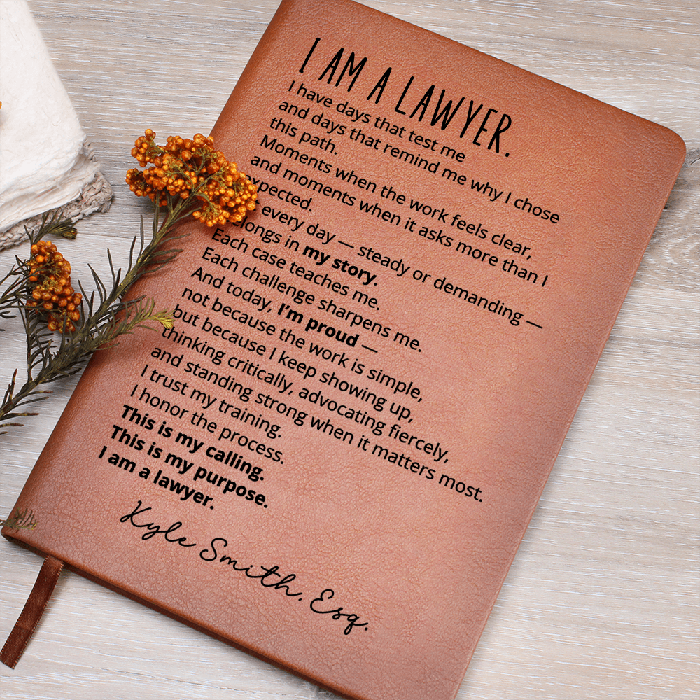 Lawyer Gifts Custom Name Notebook