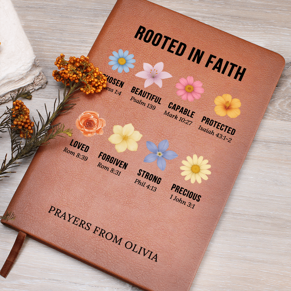 Personalized Christian Journal for Women, Bible Journal Notebook, Religious Gift, First Communion Gifts, Pastor Gifts, Retirement, Birthday