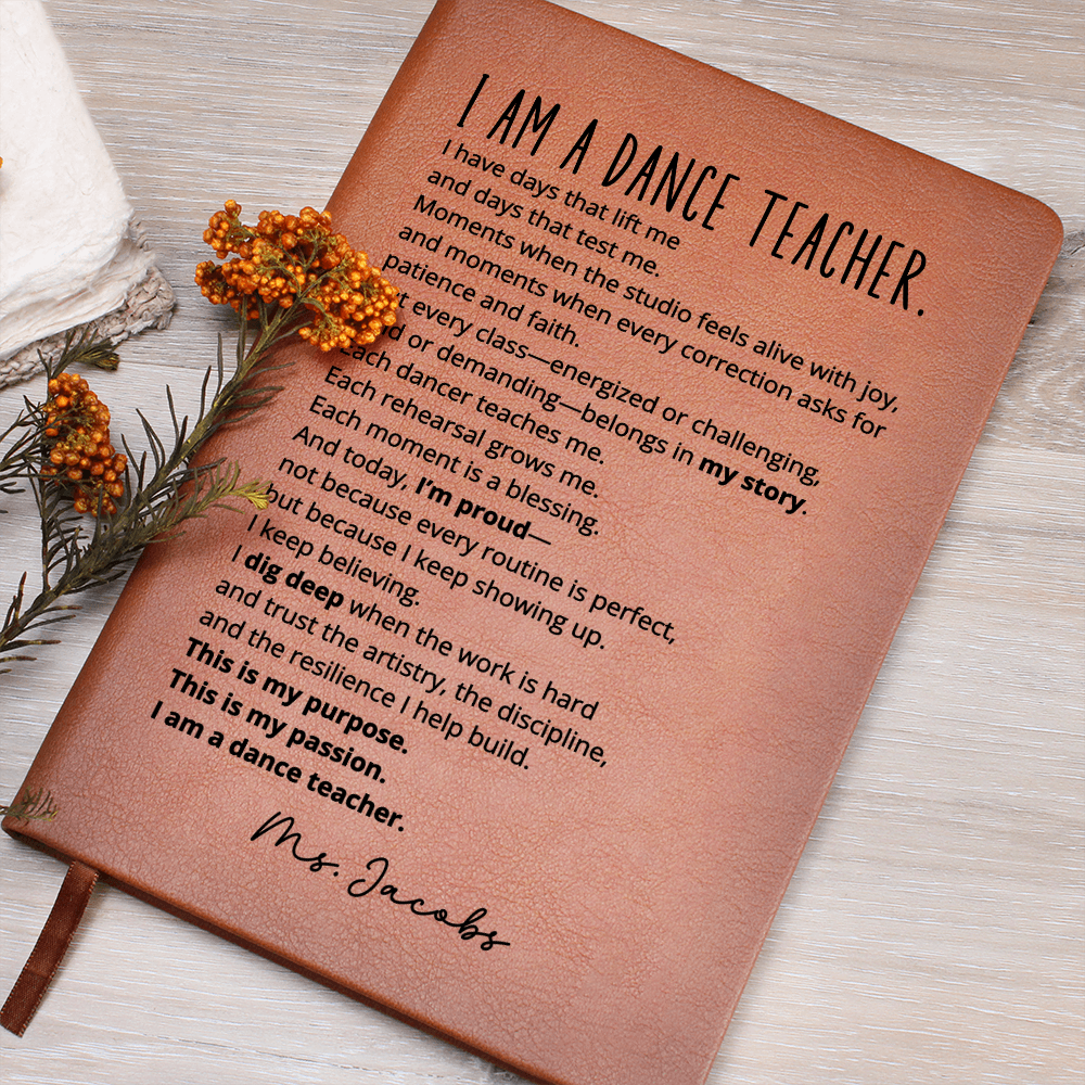 Personalized Thank You Gift for Dance Teacher Journal