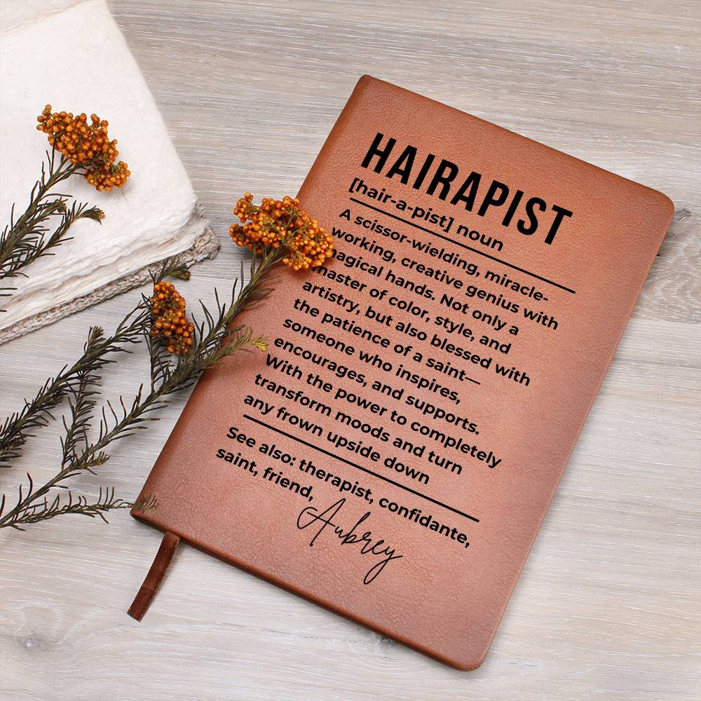 Hairdresser Gift Personalized Notebook|  Hair Stylist Gift |  Hairstylist Gifts | Salon Owner Gift