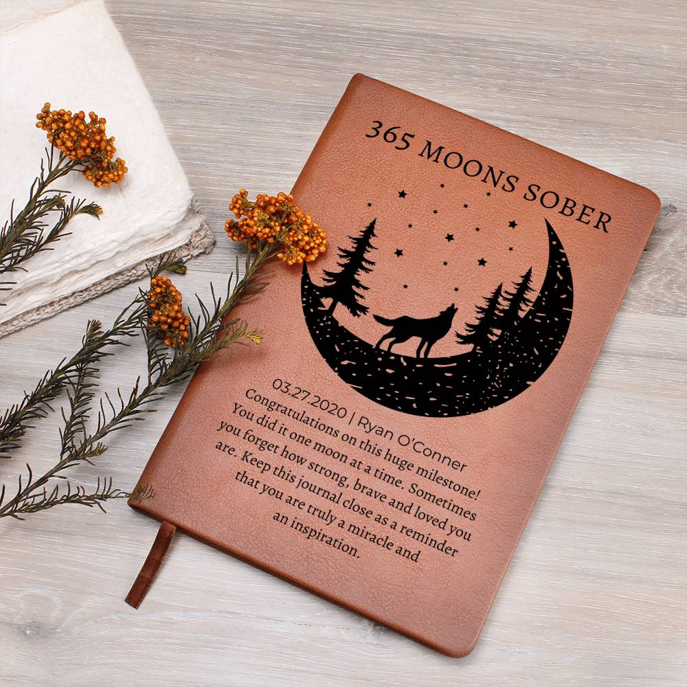 Personalized Sobriety Gift for Him or Her | 365 Moons Sober