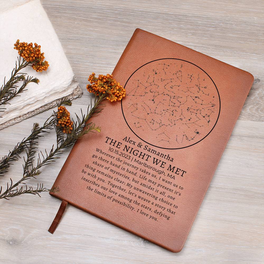 The Night We Met Star Map By Date Journal