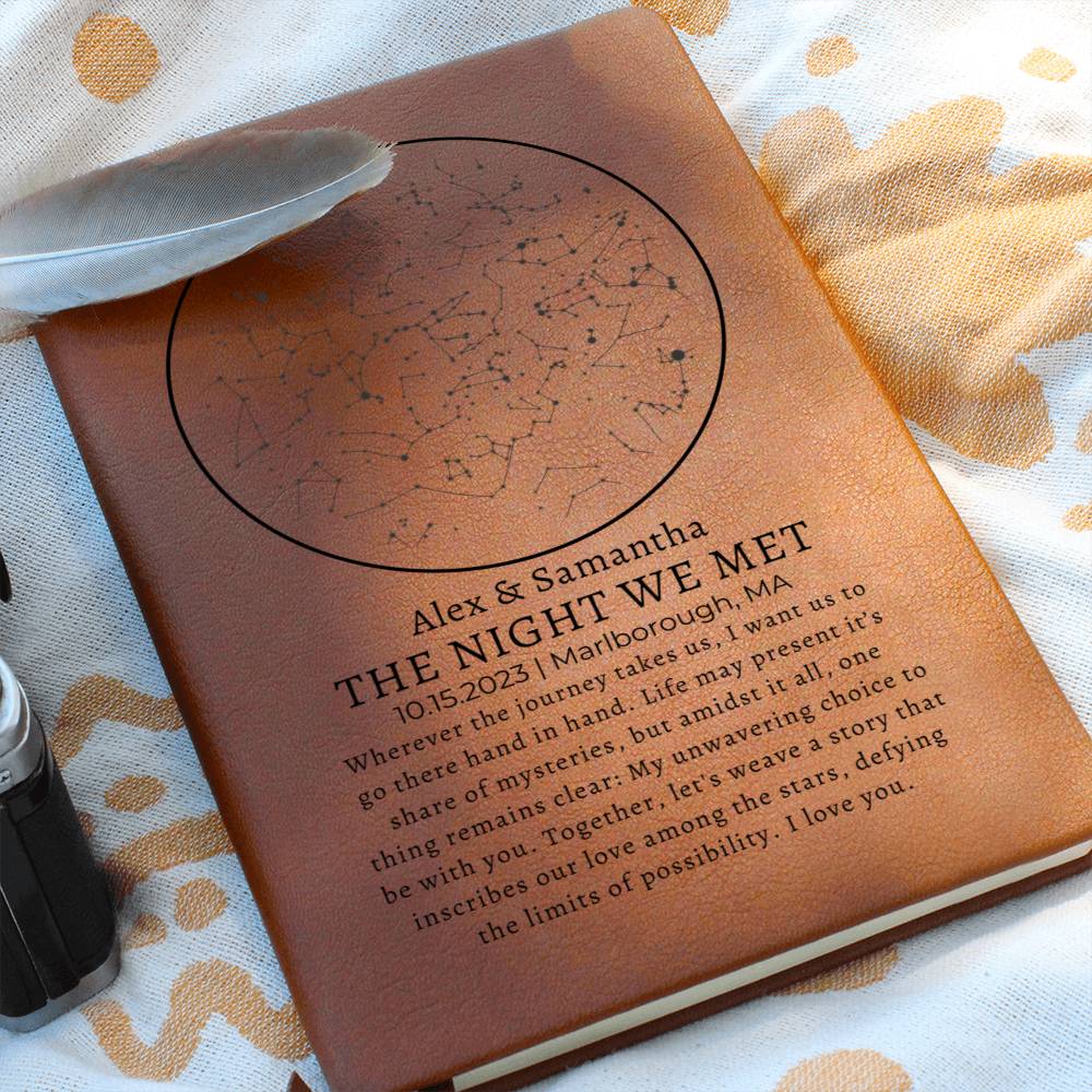 The Night We Met Star Map By Date Journal