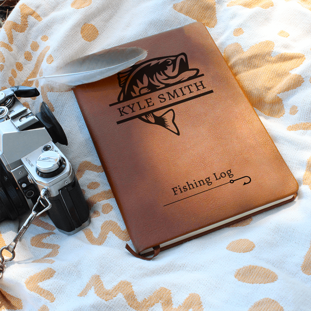 Fisherman Journal • Personalized Fishing Notebook for Men Who Love to Fish