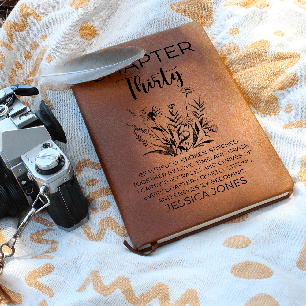 30th Birthday Gift, Chapter 30 Name Journal, 30 Years Old Turning Thirty Notebook 30 Years Old Gift for Her or Him Friend Daughter Sister