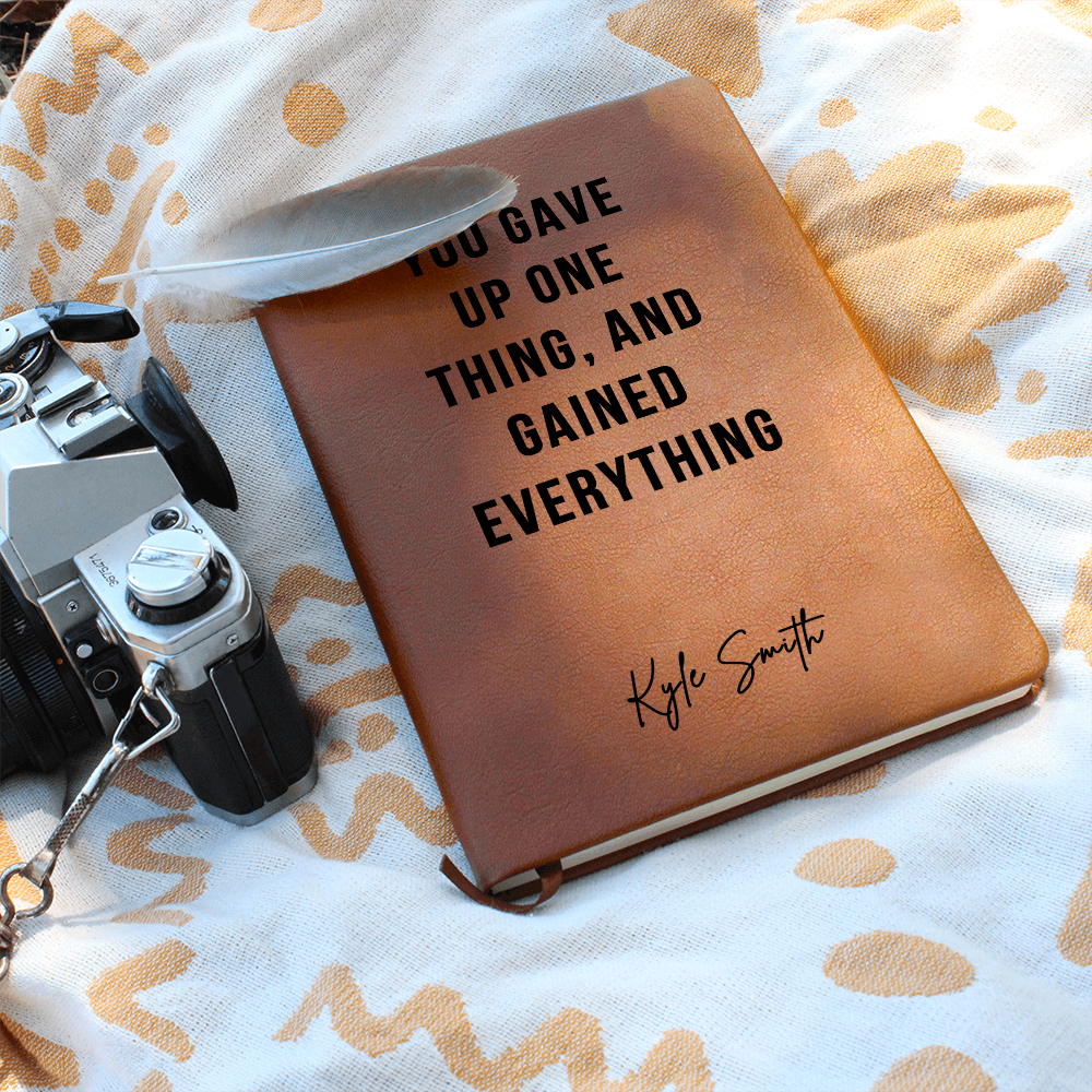 Sober Encouragement Journal | Empowering Sober Lifestyle Custom Name Notebook for Women or Men, Addiction Recovery Shirt, Health Awareness Gift