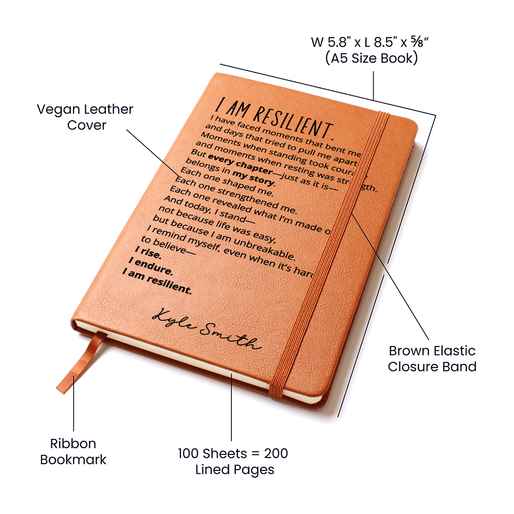 Custom Name Notebook Resilience  Affirmation Gifts