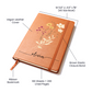 Wildflower Personalized Journal with Name & Date – Custom Floral Notebook Gift for Her, Bridesmaid, Mom, Bride Gratitude Diary for Women