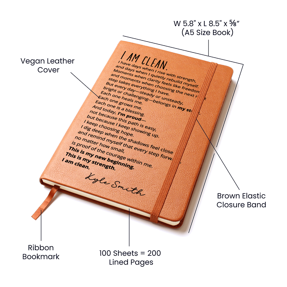 Personalized Name Clean Recovery Journal