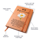 New Beginnings Daisy Personalized Journal - New Job, Graduation, Farewell, Good Luck, Divorce, Inspirational Gift for Her, New House