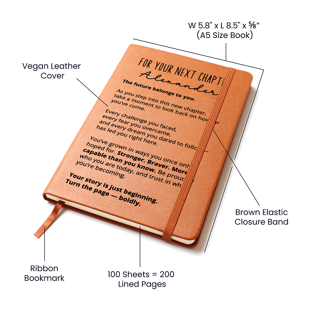 Personalized New Chapter Journal for Him