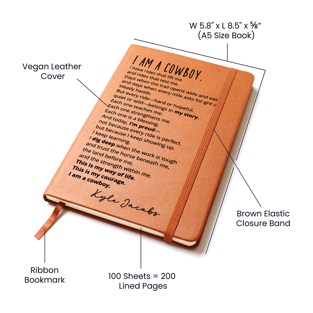 Personalized Cowboy Journal | Horse Riding Gifts