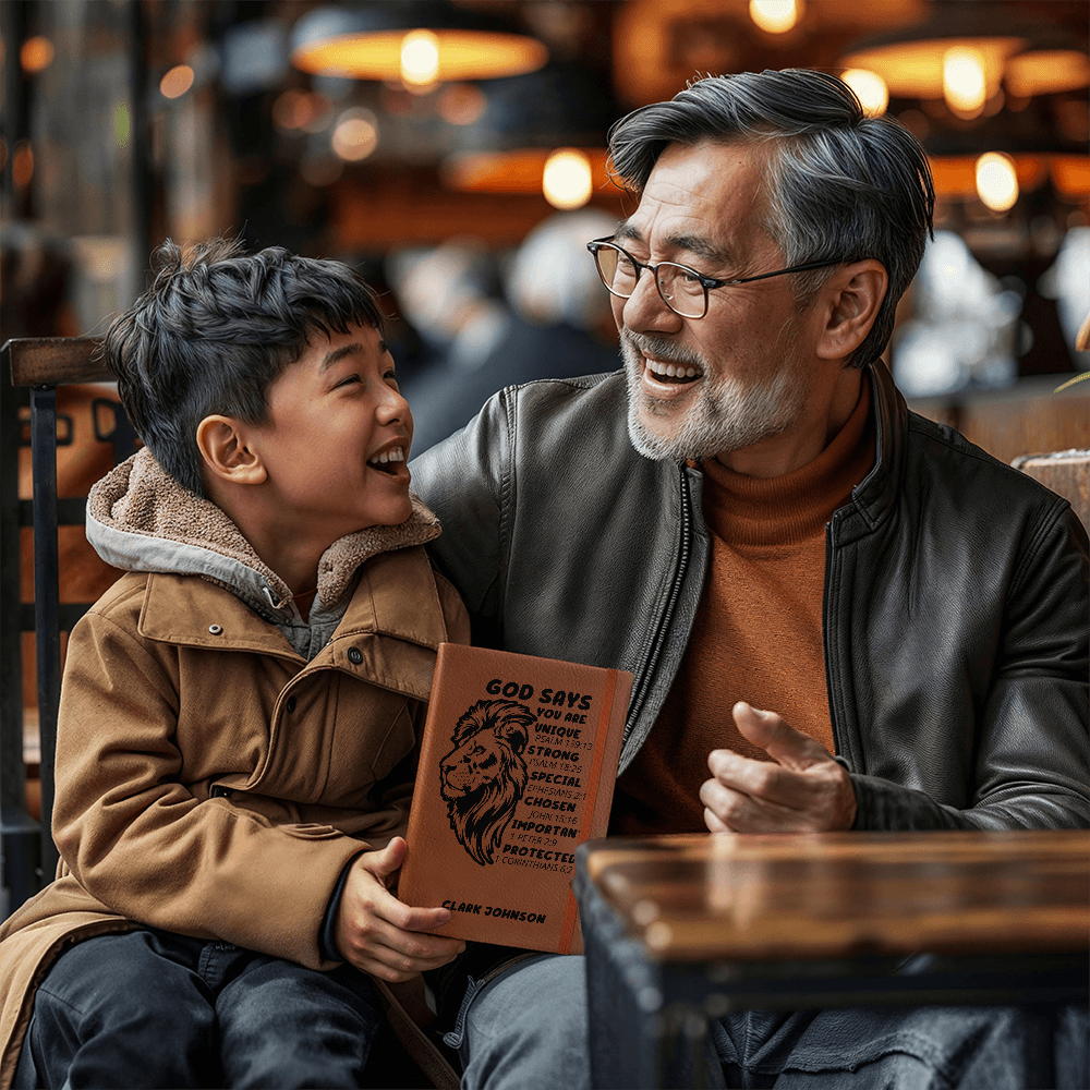 God Says You Are Personalized Prayer Journal for Men – Custom Name Faith Notebook Christian Gift for Dad, Husband, Son, Nephew, or Teen Boy