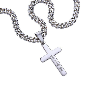 To My Son from Mom Waterproof Cross Chain