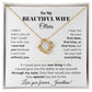 To My Beautiful Wife | Personalizable Necklace Gift Set