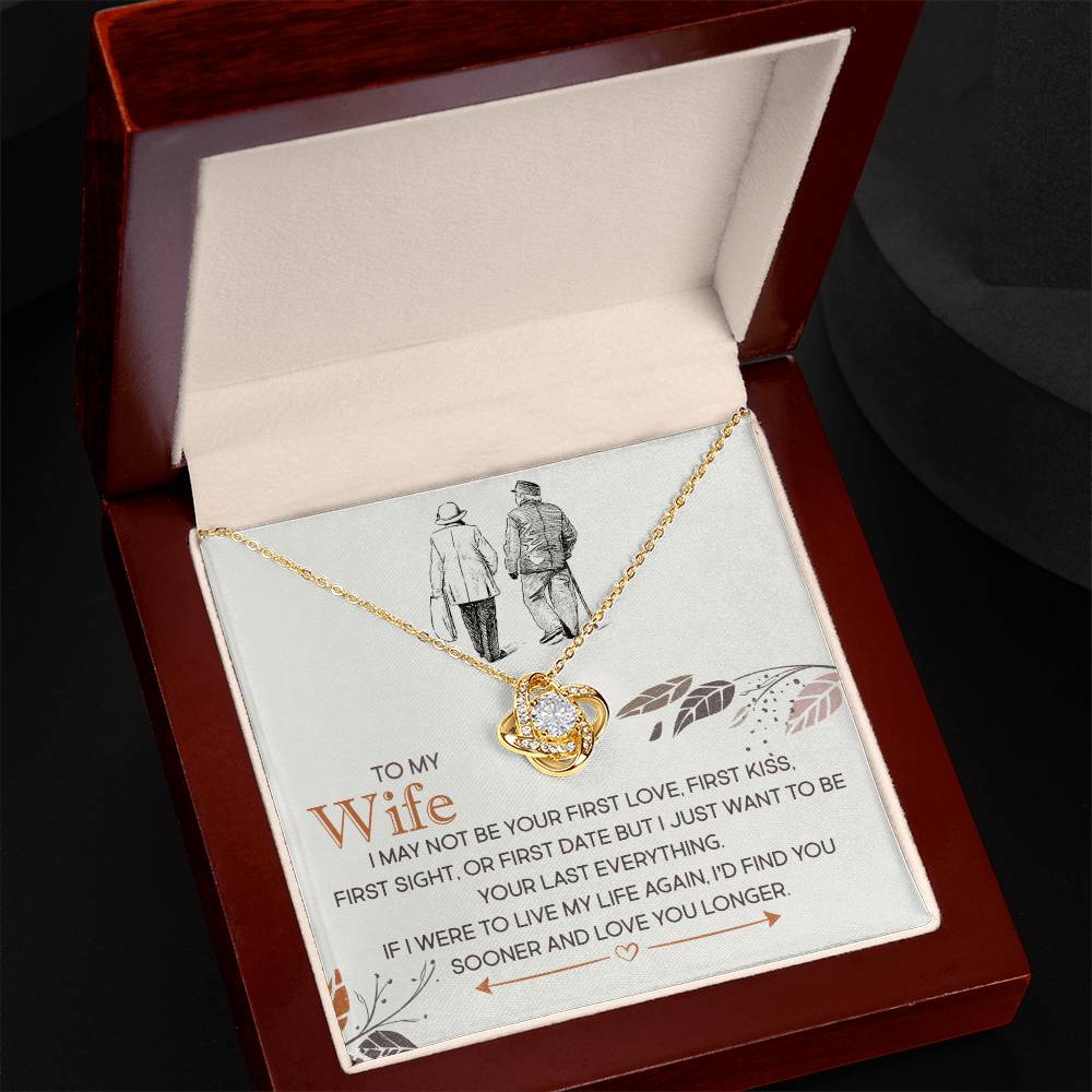 [Almost Sold Out] Wife - Love You Longer - Knot Necklace