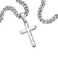 Cross Pendant | Sentimental Gift for Grandson from Grandma or Grandpa