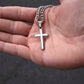 Cross Pendant | Sentimental Gift for Grandson from Grandma or Grandpa