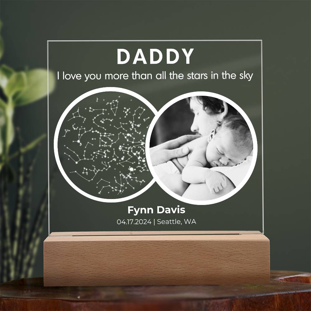 New Dad Gift From Wife, Daughter, Son | First Time Dad, First Fathers Day Gift From Baby, New Dad Christmas Gift