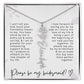 Bridesmaid Gift Script Name Necklaces Personalized Name and Birth Month Flower
