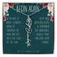 Begin Again Personalized Birth Flower Name Necklace Encouragement Gift for Her