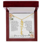Bridesmaid Proposal Personalized Birth Flower Name Necklace Gift for Bridesmaid