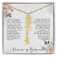 Bridesmaid Proposal Personalized Birth Flower Name Necklace Gift for Bridesmaid