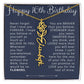 16th Birthday Gift Birth Flower Name Necklace for Daughter, Granddaughter, Niece