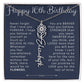 16th Birthday Gift Birth Flower Name Necklace for Daughter, Granddaughter, Niece
