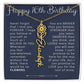 16th Birthday Gift Birth Flower Name Necklace for Daughter, Granddaughter, Niece