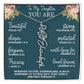 To My Daughter You Are Birth Flower Name Necklace Encouragement Gift