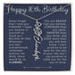 16th Birthday Gift Birth Flower Name Necklace for Daughter, Granddaughter, Niece