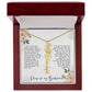 Bridesmaid Proposal Personalized Birth Flower Name Necklace Gift for Bridesmaid