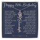 18th Birthday Birth Flower Name Necklace