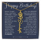 Birth Month Flower Necklace Birthday Gift for Her