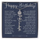 Birth Month Flower Necklace Birthday Gift for Her