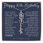 16th Birthday Gift Birth Flower Name Necklace for Daughter, Granddaughter, Niece